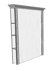 Шкаф верхний (надставка) на тумбу RTV2S