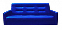 Аккорд (ППУ, синяя экокожа, 120х190)