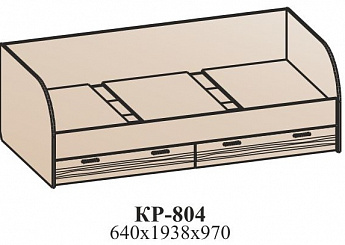 Кровать с ящиками КР-804