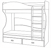 Кровать двухъярусная