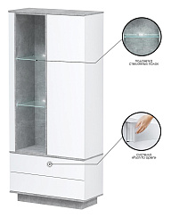 Шкаф комбинированный c подсветкой QZ-ШК1