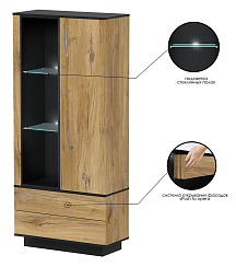 Шкаф комбинированный c подсветкой QZ-ШК1