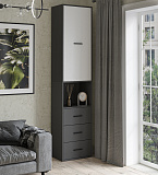 Шкаф (антрацит/белый)